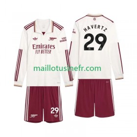 Maillot de Foot Arsenal Havertz 29 Troisième 2025-26 Manches Longues - Enfant